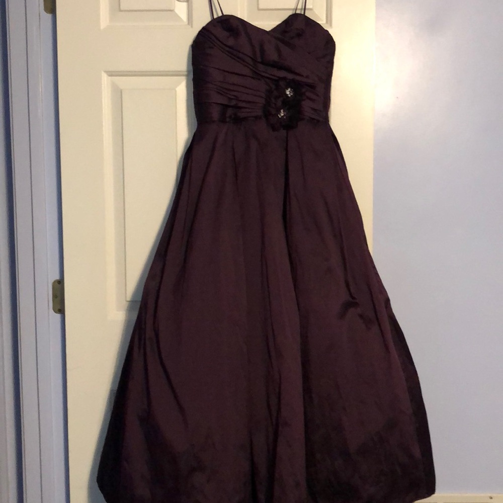 Plum bridesmaid dress. Size 2 perfect condition